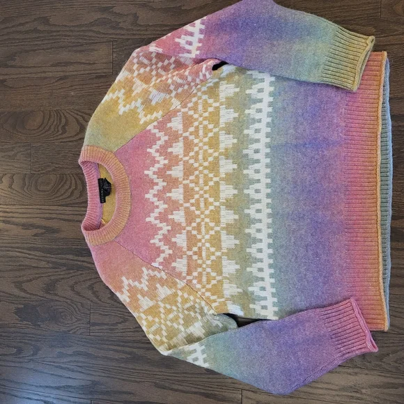 Multicolor Gradient Women's Sweater - Picture 2 of 8